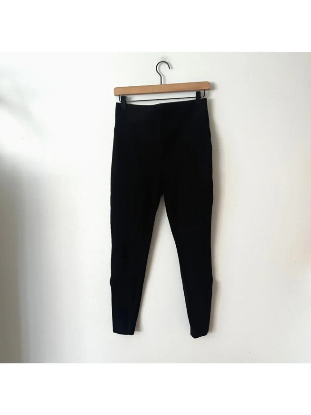 SPANX Super Smooth Perfect Fit Ponte Zip Black Leggings Women's Size Medium